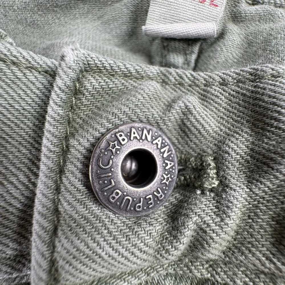 Banana Republic Vintage Straight Jeans Men's 32x32 Green Workwear Heritage
